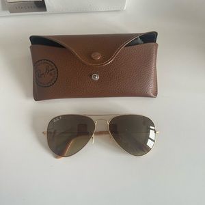 Ray-Ban Large Aviator Polarized Sunglasses